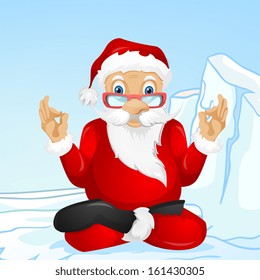 Cartoon Character Santa Claus. Vector EPS 10.
