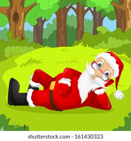 Personaje de caricatura Santa Claus. EPS vectorial 10.