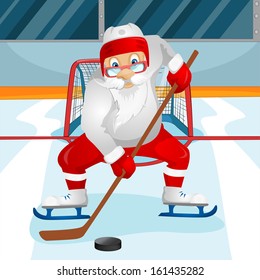 Cartoon Character Santa Claus. Vector EPS 10.