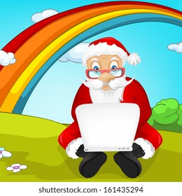 Cartoon Character Santa Claus. Vector EPS 10.