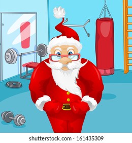 Cartoon Character Santa Claus. Vector EPS 10.