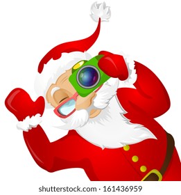 Cartoon Character Santa Claus. Vector EPS 10.