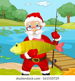 Personaje de caricatura Santa Claus. EPS vectorial 10.