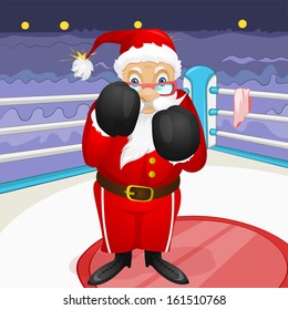 Cartoon Character Santa Claus. Vector EPS 10.