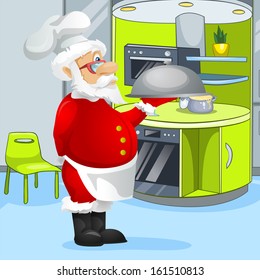 Personaje de caricatura Santa Claus. EPS vectorial 10.