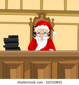 Cartoon Character Santa Claus. Vector EPS 10.