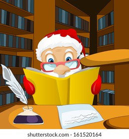 Personagem de desenho animado Papai Noel. Vetor EPS 10