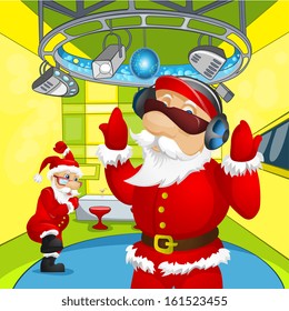Personaje de caricatura Santa Claus. EPS vectorial 10.