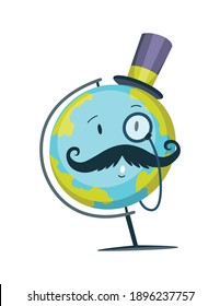 Cartoon character of school supply item with happy face. Back to school funny smile. Vector object isolated on white background