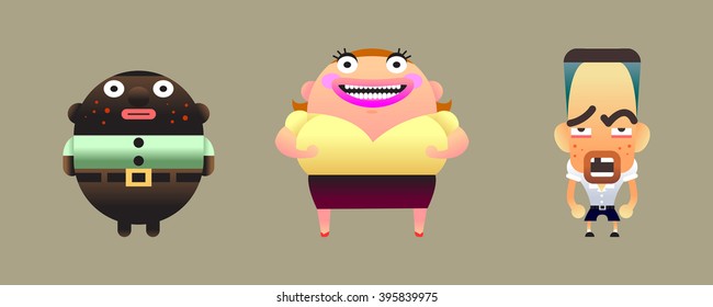 Cartoon character set 1