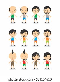 cartoon character set