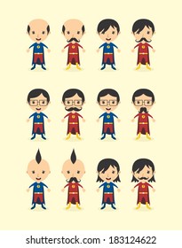 cartoon character set