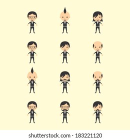 cartoon character set