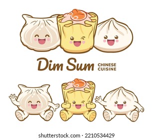 Cartoon character set of Dim Sum