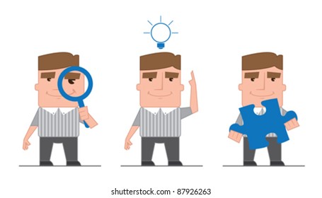 Cartoon Character Set presentations for use in various poses,etc