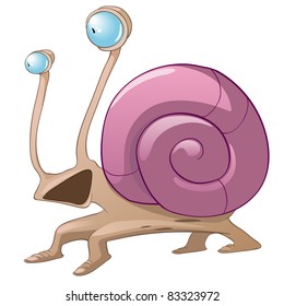 Cartoon Character Snail