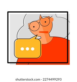 Cartoon character of spot a stroke, abnormal or slurred speech.