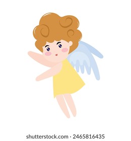 cartoon character. stock element. baby angel cartoon collection design illustration