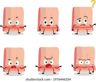 Cartoon character of towel with what expression