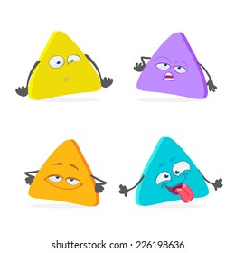 cartoon character triangle