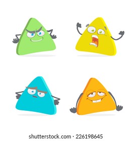 cartoon character triangle