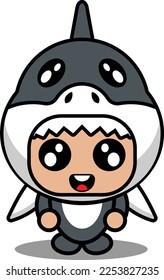 Zeichentrickfigur, Vektorgrafik süßer Maskottchen-Kostüme