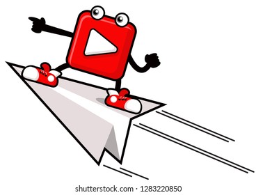Cartoon Character of Vlog Icon