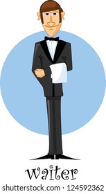 Cartoon character - waiter
