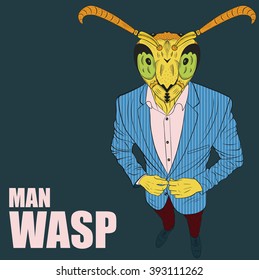Cartoon character wasp