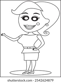 Cartoon Character, Wonder Woman, white, child, face For Kids.