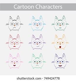 Cartoon characters