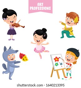 Cartoon Characters Of Art Professions