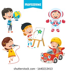 Cartoon Characters Of Different Professions