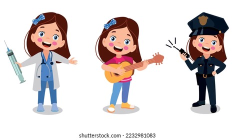 Cartoon Characters Of Different Professions