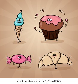 Cartoon Characters Funny Sweets
