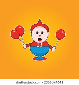 Cartoon Characters Head vector Illustration