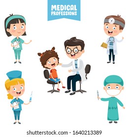 Cartoon Characters Of Medical Professions