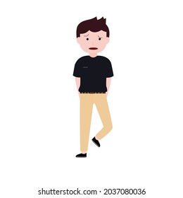 cartoon characters on a white background