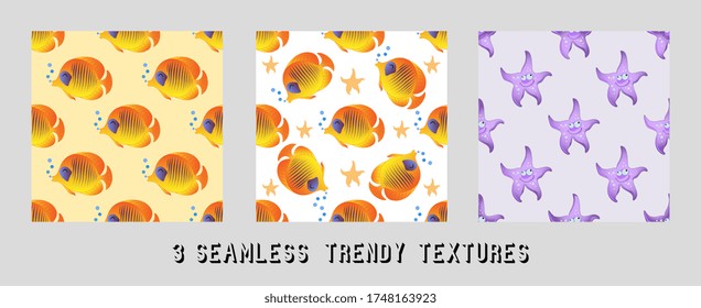 cartoon characters pattern for design