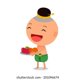 Cartoon characters Thai child