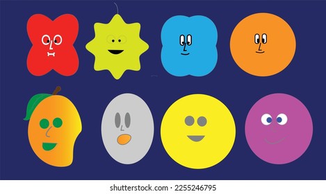 Cartoon Characters Vector Shapes logos