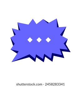 Icono de Vector de chat de dibujos animados.