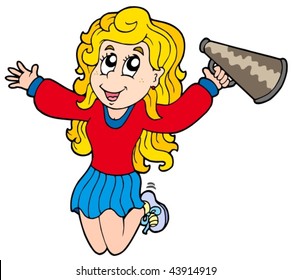 Cheerleader Cartoon Images, Stock Photos & Vectors 