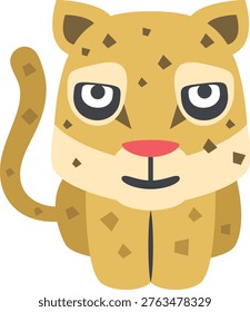 Cartoon cheetah vector illustration