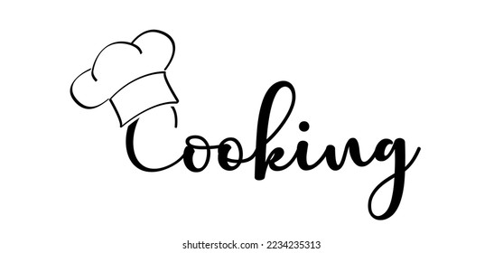 Cartoon chef cap symbol. Chef hat or cap. Kitchen cook or cooking hat. Vector menu logo or icon. School, work cuisine bakery. Baker, cooker symbol. Chef cap