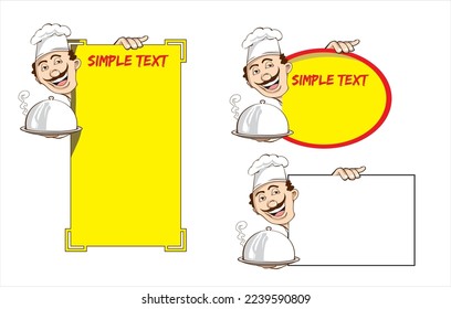 personaje de chef de dibujos animados con un diseño más elegante