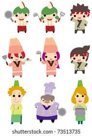 cartoon chef icon