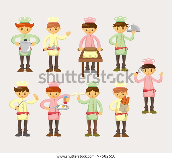 Cartoon Chef Icon Stock Vector (Royalty Free) 97582610