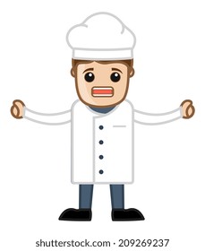 Cartoon Chef Shouting Vector