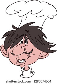 Cartoon Chef with whiskers